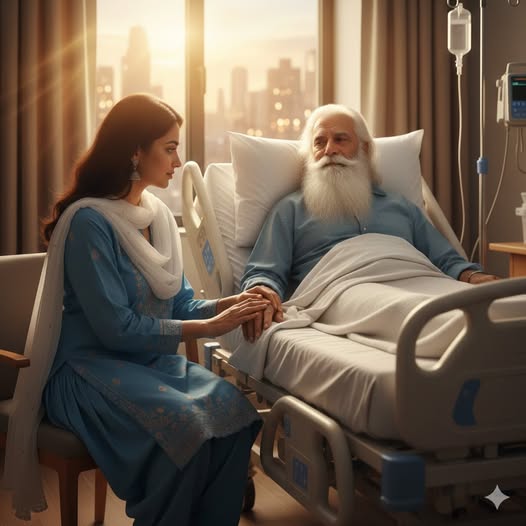 Có thể là hình ảnh về một hoặc nhiều người, râu và bệnh viện